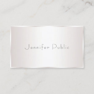 Tarjeta De Visita Diseño Moderno Profesional Elegante Glam