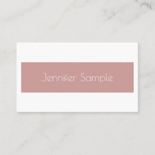 Tarjeta De Visita Diseño moderno profesional hermoso elegante sencil