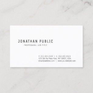 Tarjeta De Visita Diseño moderno profesional limpio elegante trendy