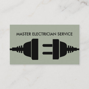 Tarjeta De Visita Diseño moderno y audaz del Electricista