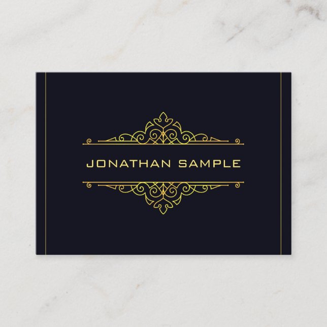 Tarjeta De Visita Diseño moderno y elegante, elegante plantilla de o (Anverso)