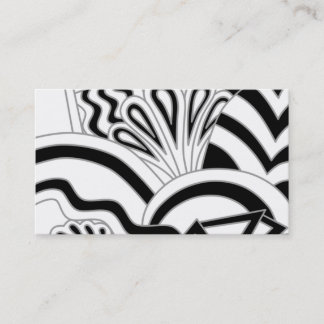 Tarjeta De Visita Diseño monocromático del art déco