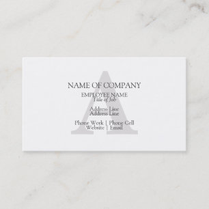 Tarjeta De Visita Diseño monograma Personalizado monogramado person