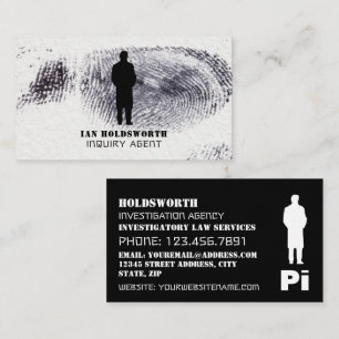 Tarjeta De Visita Diseño ocular privado, investigador de detectives