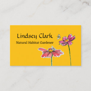 Tarjeta De Visita Diseño paisajístico de los Jardines de Hábitat Nat
