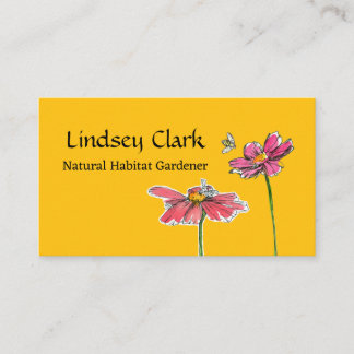 Tarjeta De Visita Diseño paisajístico de los Jardines de Hábitat Nat