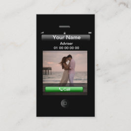 Tarjeta De Visita Diseño para iPhone de personalizable (con botones