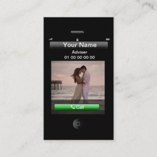 Tarjeta De Visita Diseño para iPhone de personalizable (con botones 