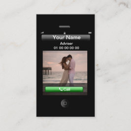 Tarjeta De Visita Diseño para iPhone de personalizable (con botones 