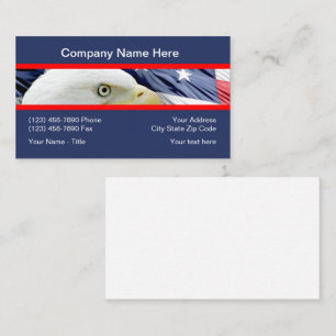 Tarjeta De Visita Diseño patriótico americano