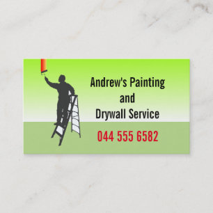 Tarjeta De Visita Diseño perfecto y colorido del experto en pintura