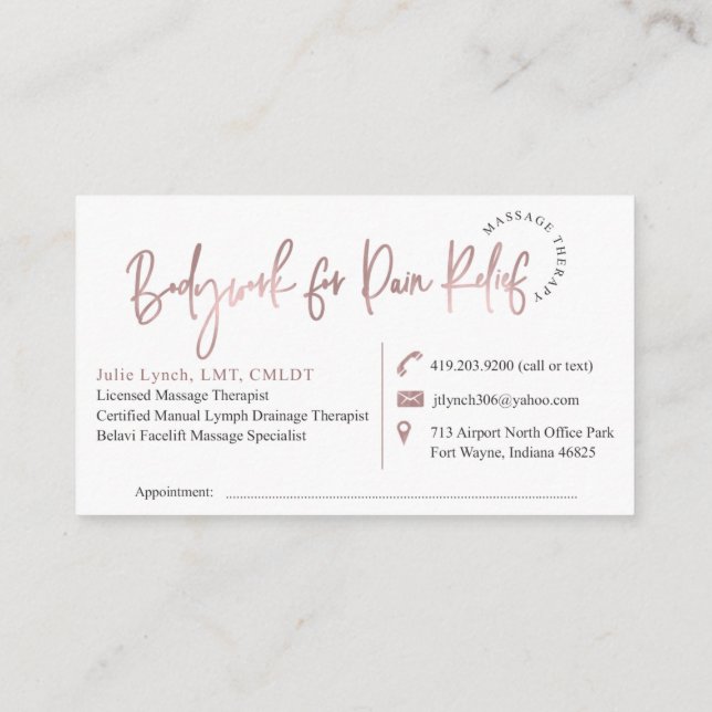 Tarjeta De Visita Diseño personalizado | Busin de plantilla Zazzle n (Reverso)