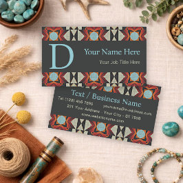 Tarjeta De Visita Diseño personalizado inspirado en el patrón tribal