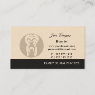 Tarjeta De Visita Diseño profesional Cirujano médico dental