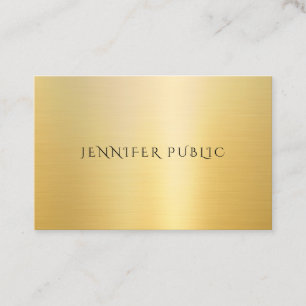Tarjeta De Visita Diseño profesional creativo con aspecto Gold mode