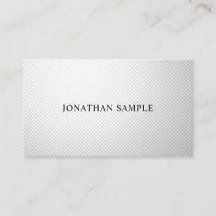 Tarjeta De Visita Diseño Profesional Creativo Plateado Sencillo Mode