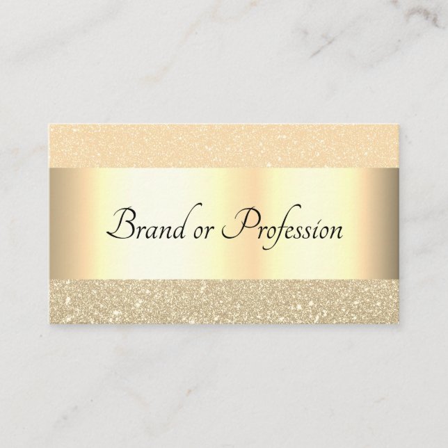 Tarjeta De Visita Diseño profesional de efectos dorados muy elegante (Anverso)