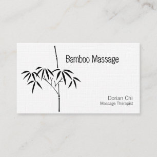 Tarjeta De Visita Diseño Profesional de Jardín de Bambú Japonés