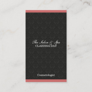 Tarjeta De Visita Diseño Profesional de Patrón Damask Ornamentado