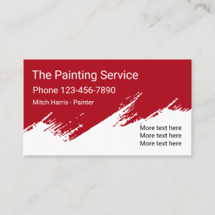 Tarjeta De Visita Diseño profesional del pintor