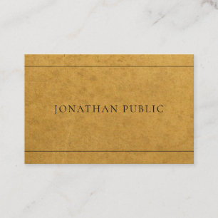 Tarjeta De Visita Diseño Profesional Efecto Papel Kraft con Sabor