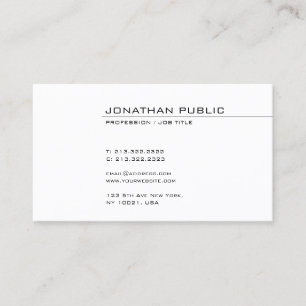 Tarjeta De Visita Diseño profesional elegante de plantilla Minimalis