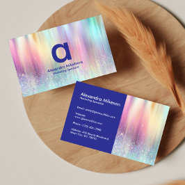 Tarjeta De Visita Diseño Profesional Gradiente de Arcoíris