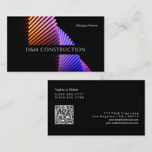 Tarjeta De Visita Diseño profesional, inteligente, código QR