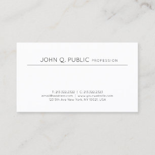 Tarjeta De Visita Diseño profesional Minimalista moderno con gusto