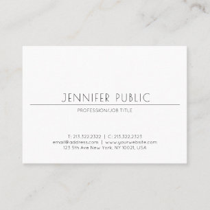 Tarjeta De Visita Diseño profesional Minimalista moderno elegante