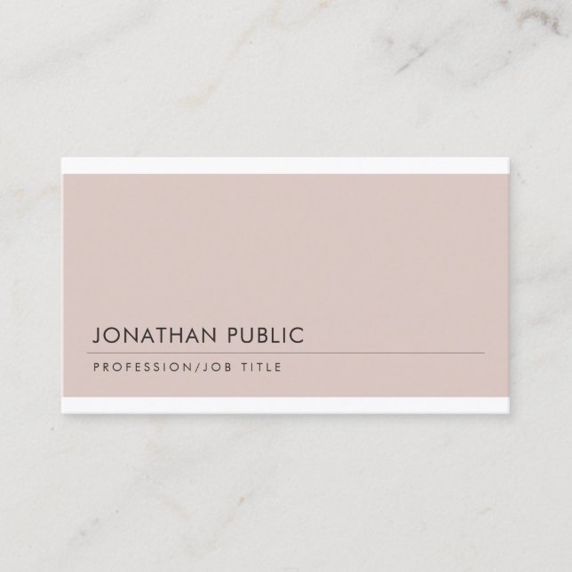 Tarjeta De Visita Diseño profesional moderno moderno Guay Graceful (Anverso)