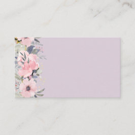 Tarjeta De Visita Diseño Propio Estacionamiento Floral Girona Rosa
