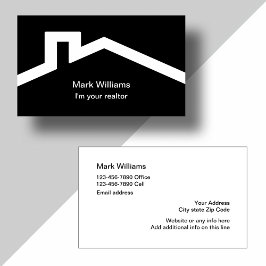 Tarjeta De Visita Diseño Realtor Simple Moderno