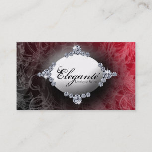 Tarjeta De Visita diseño rojo con clase