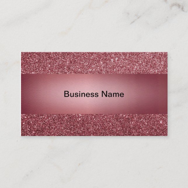 Tarjeta De Visita Diseño rosa Sparkle Dazzle Rosa (Anverso)