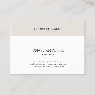 Tarjeta De Visita Diseño sencillo creativo Moda profesional simple
