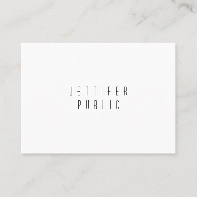 Tarjeta De Visita Diseño sencillo elegante profesional moderna (Anverso)