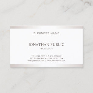 Tarjeta De Visita Diseño sencillo profesional elegante y moderno
