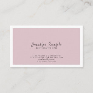 Tarjeta De Visita Diseño sencillo profesional y moderno