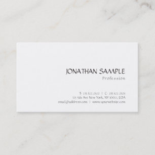 Tarjeta De Visita Diseño sencillo y elegante Bonito moderna de diseñ
