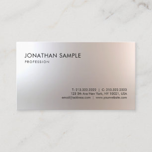 Tarjeta De Visita Diseño sencillo y elegante Moda Minimalista modern