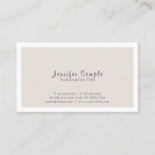 Tarjeta De Visita Diseño sencillo y elegante profesional
