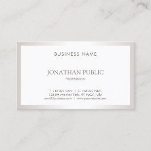 Tarjeta De Visita Diseño sencillo y elegante profesional moderno