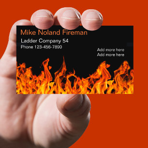 Tarjeta De Visita Diseño Simple de Bombero