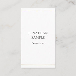 Tarjeta De Visita Diseño Simple Elegante Lujo Sencillo Moderno