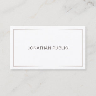 Tarjeta De Visita Diseño Simple Elegante Profesional Moderno Plano
