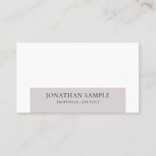 Tarjeta De Visita Diseño Simple Elegante Profesional Moderno Plano