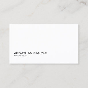 Tarjeta De Visita Diseño Simple Moderno Elegante Monograma Sencillo