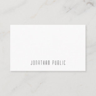 Tarjeta De Visita Diseño simple moderno y elegante profesional