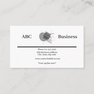 Tarjeta De Visita Diseño simple personalizado con logotipo